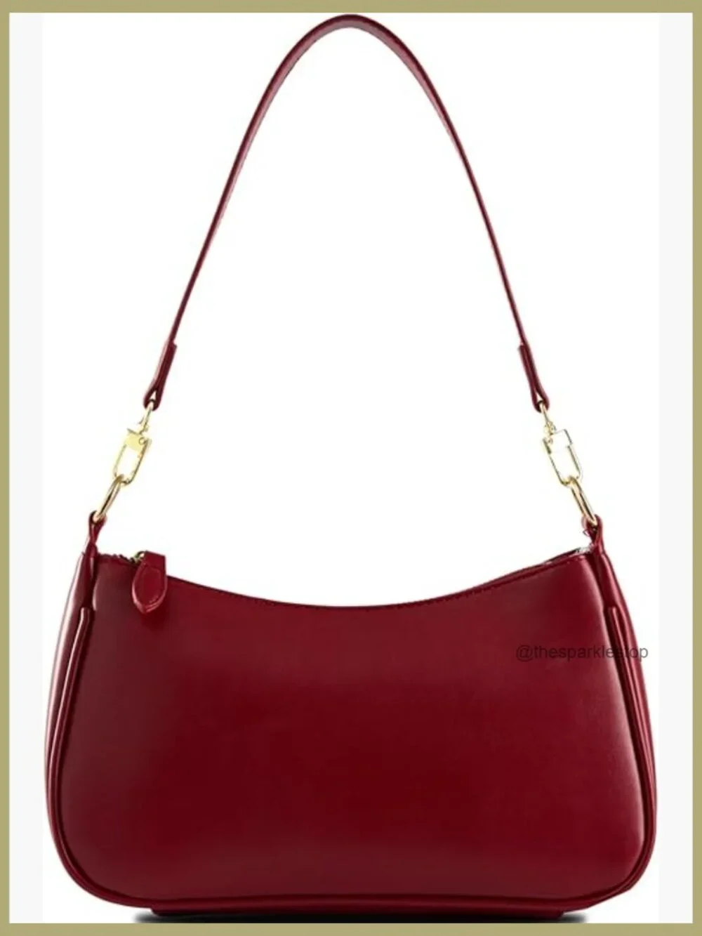 Vegan Leather Crescent Shoulder Bag Crossbody Purse Hobo Handbag